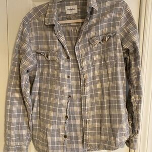 Goodfellow & Co Gray Plaid Shirt